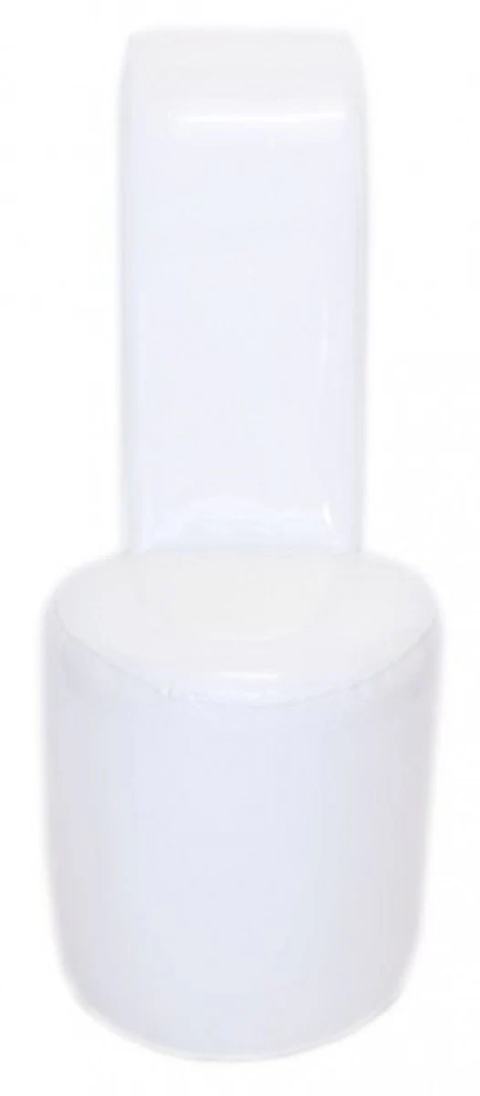 High Heel Sessel Weiß Lack Luxus Design - Designer Sessel - Club Möbel - Schuh Stuhl Sessel