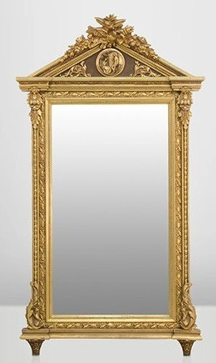 Barock Wand Spiegel Gold H 204 cm B 113 cm - Edel & Prunkvoll