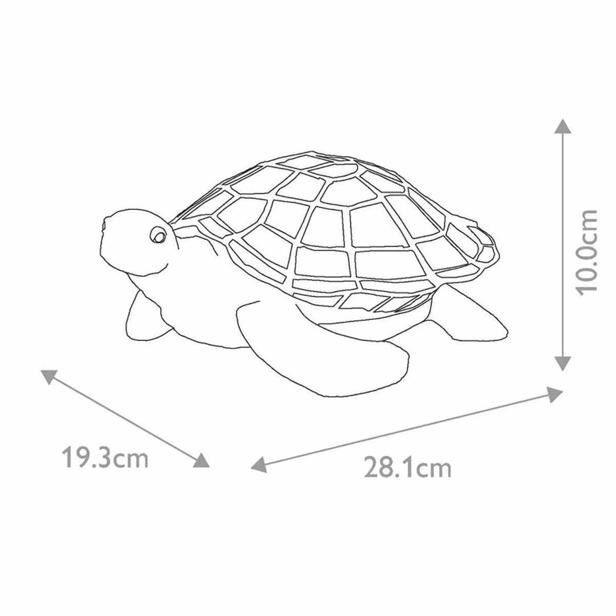 Luxus Tiffany LED Tischleuchte Schildkröte Bunt / Vintage Bronze