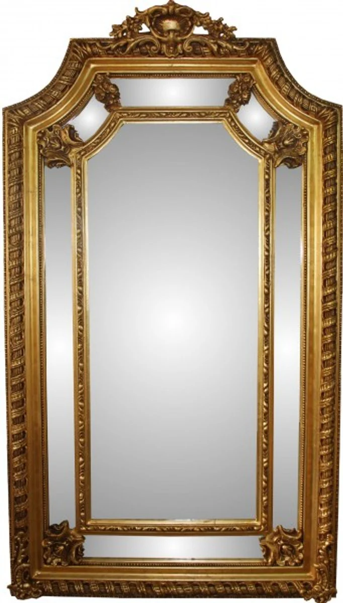 Barock Luxus Wandspiegel Gold B 117 cm, H 205 cm - Edel & Prunkvoll