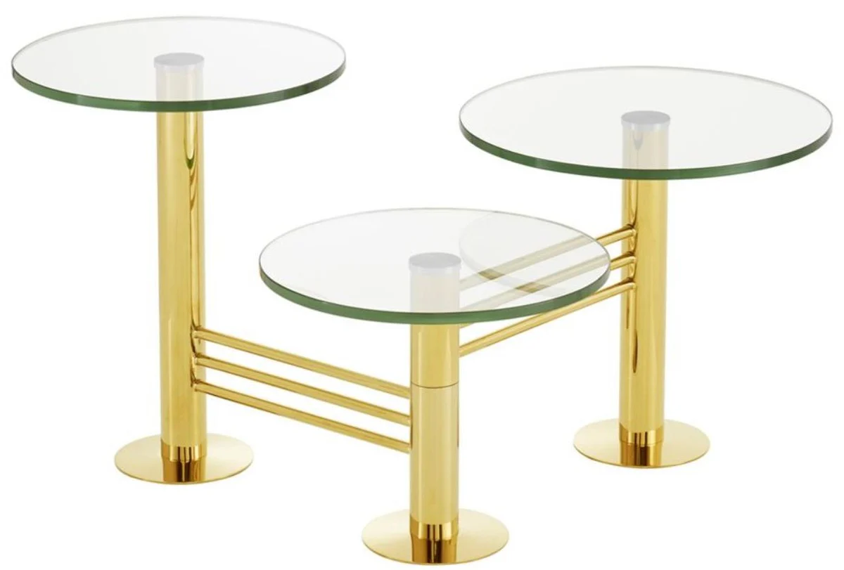Designer Wohnzimmer Beistelltisch Gold - Designer Wohnzimmermöbel