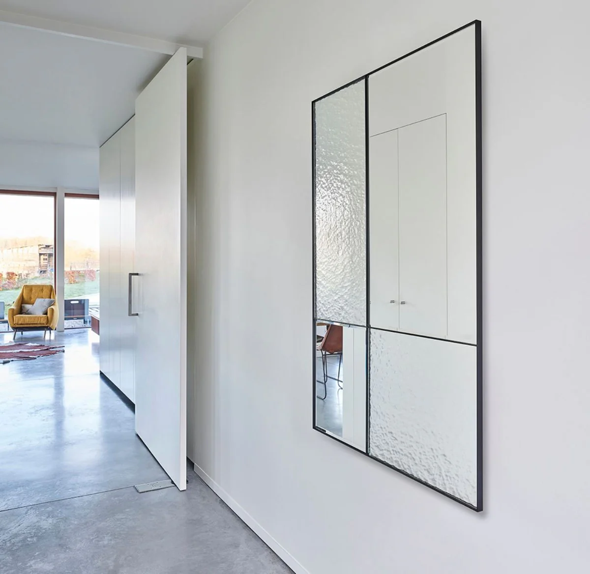 Luxus Wandspiegel Schwarz 80 x 2 x H. 120 cm - Hotel & Restaurant Spiegel - Luxus Kollektion