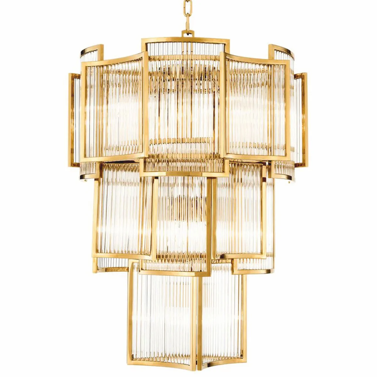 Luxus Kronleuchter Gold Ø 58 x H. 84 cm - Hotel & Restaurant Kronleuchter