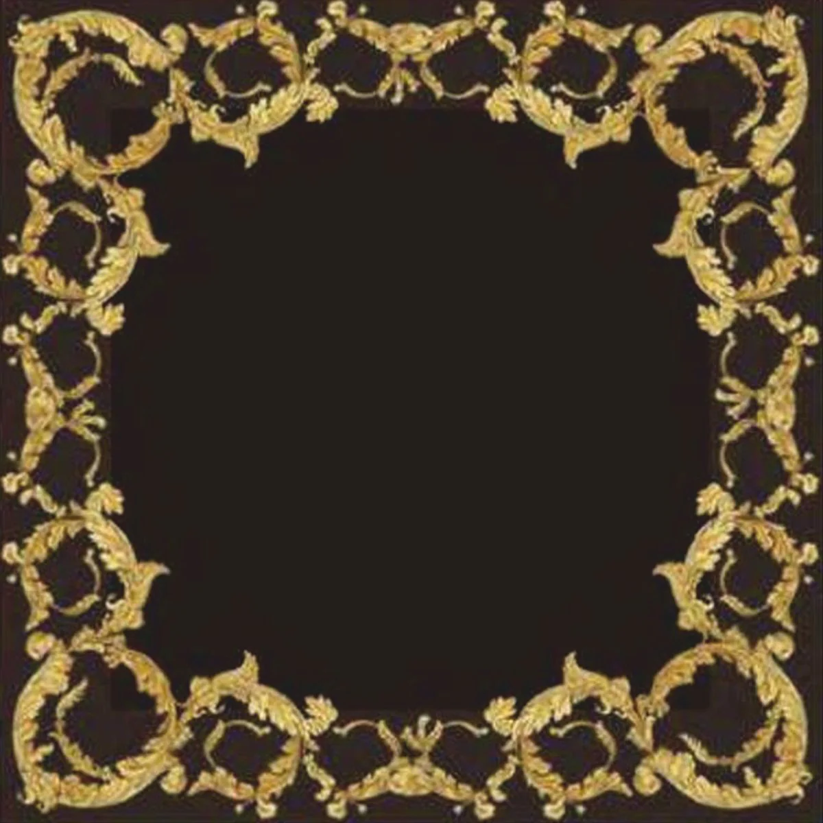 Luxus Barock Hotel Teppich Schwarz / Gold - Verschiedene Größen