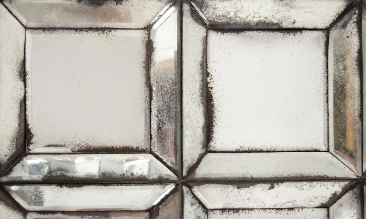 Designer Wandspiegel mit antikem Spiegelglas 80 x H. 140 cm - Wohnzimmer Spiegel