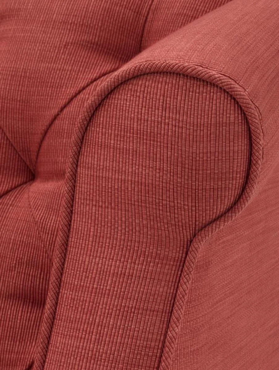 Luxus Wohnzimmer Sessel Korallenrot 86 x 93 x H. 92 cm - Hotel Möbel