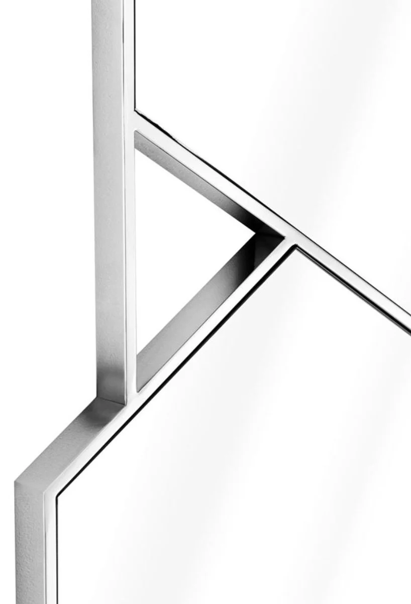 Luxus Spiegel Silber 87 x H. 132 cm - Wohnzimmerspiegel