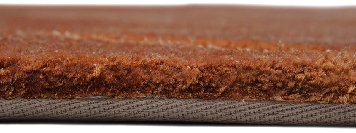 Luxus Teppich Braun / Creme 160 x 230 cm - Rechteckiger Wohnzimmer Teppich - Moderner Schlafzimmer Teppich - Luxus Interior - Luxus Qualität