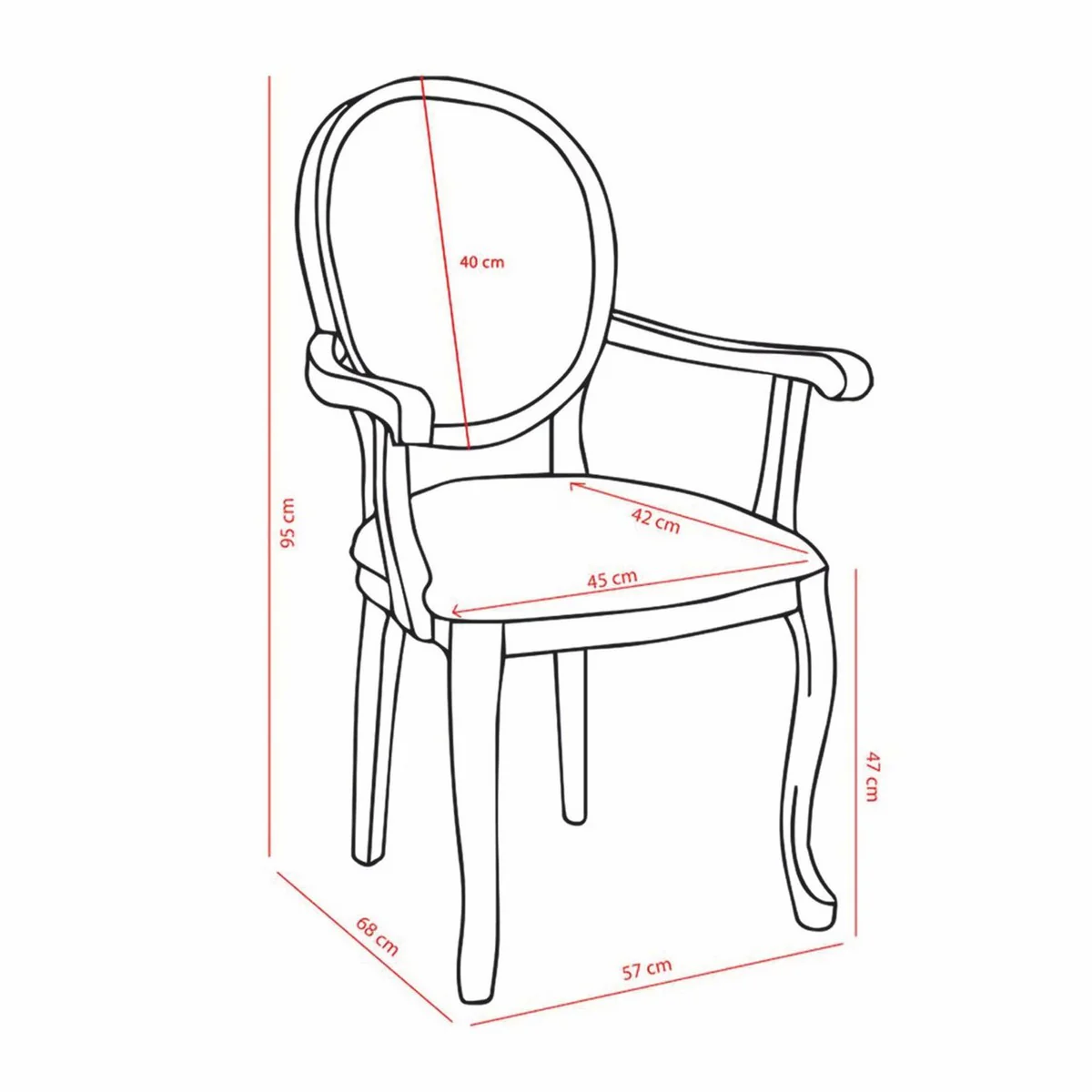 Luxus Barock Esszimmer Stuhl mit Armlehnen Lila / Weiß - Barock Möbel