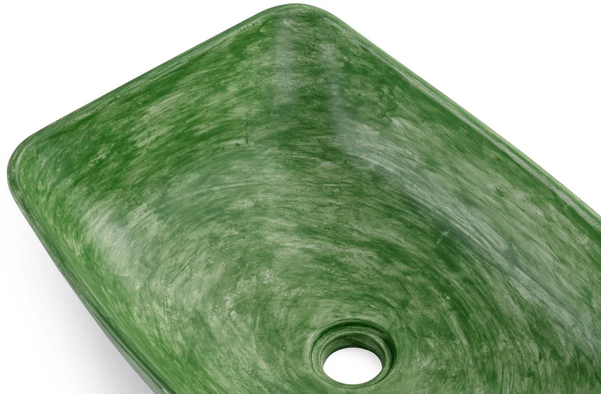 Luxus Beton Waschbecken Schale Matt Grün 49,7 cm