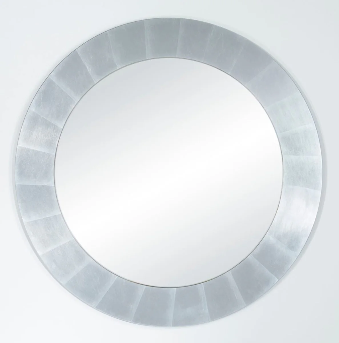 Wohnzimmer Spiegel Silber Ø 110 cm - Luxus Kollektion