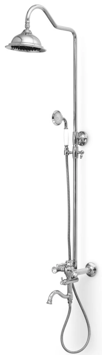 Luxus Jugendstil Badewannenarmatur mit Überkopfbrause und Handbrause - Verschiedene Farben - Retro Badezimmer Duschgarnitur - Duscharmaturen Set