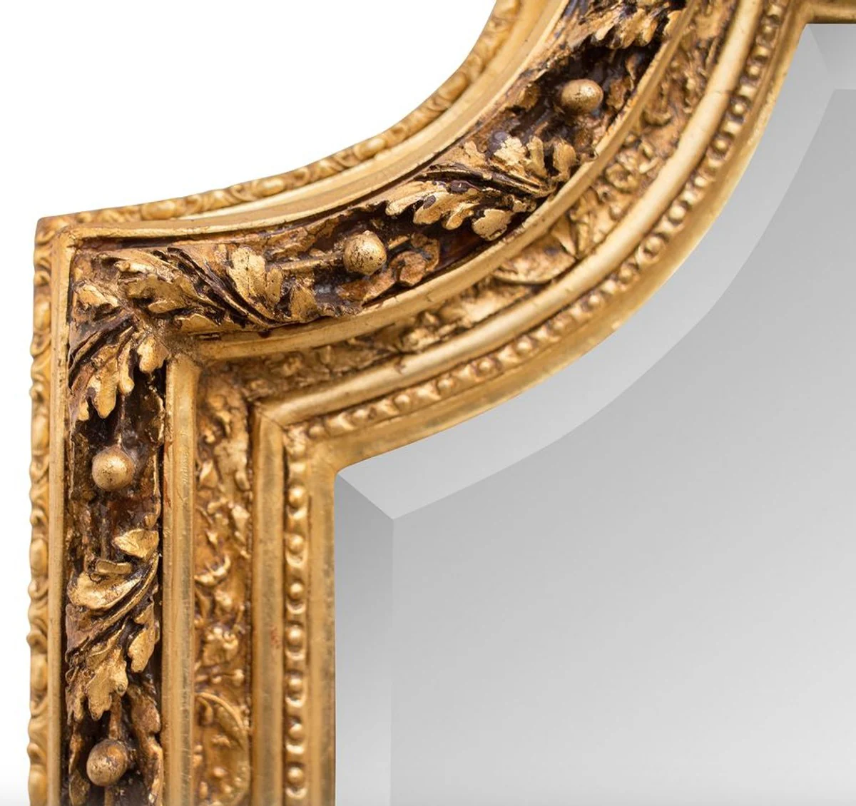 Barock Spiegel Gold mit Engelsfiguren 100 x H. 175 cm - Antik Stil Möbel Wandspiegel
