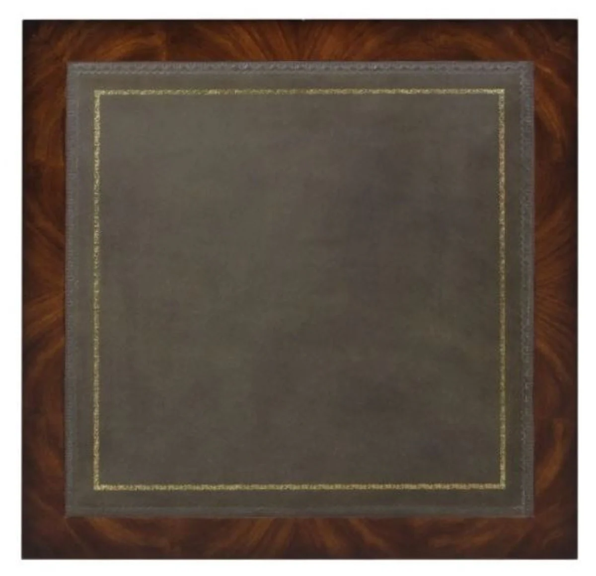 Luxus Mahagoni Bücherschrank Braun / Grün 49 x 49 x H. 80 cm - Luxus Kollektion