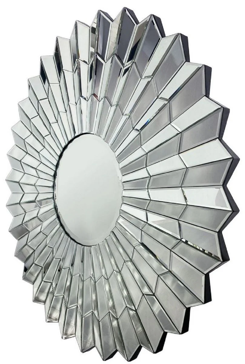 Luxus Spiegel Ø 90 cm - Runder Wohnzimmer Wandspiegel - Garderoben Spiegel - Schlafzimmer Spiegel - Luxus Kollektion