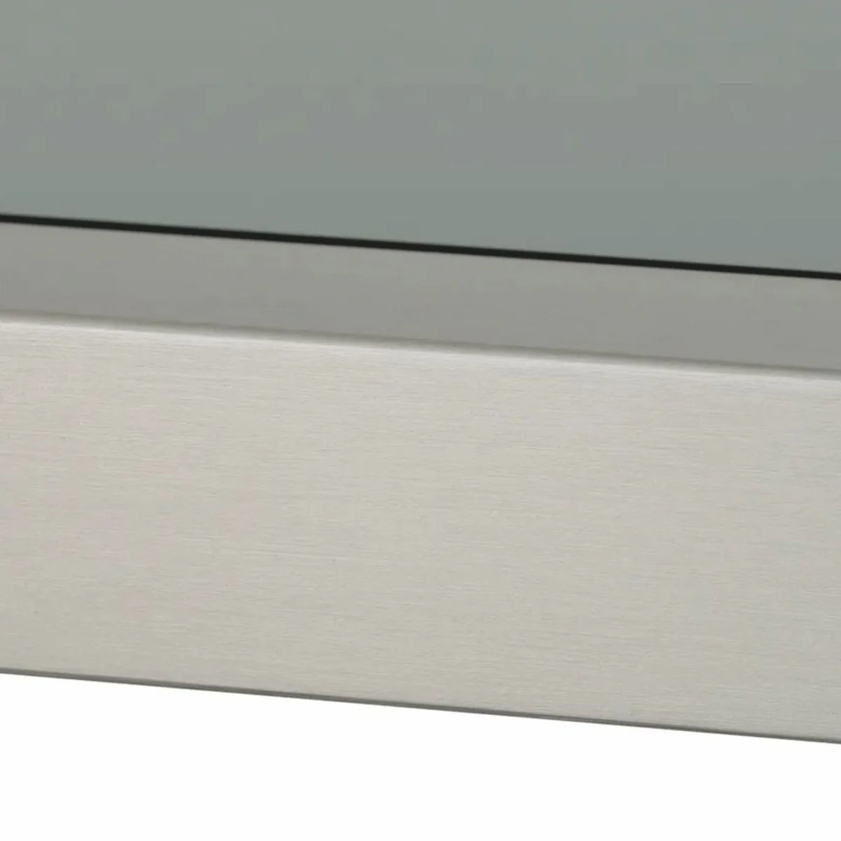 Luxus Regalschrank mit Glasregalen Silber / Schwarz / Grau H. 240,5 cm - Luxus Möbel