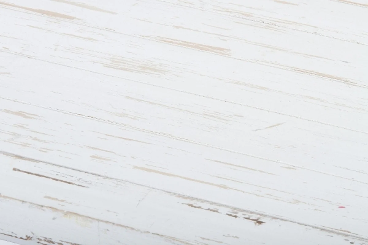 Landhausstil Esstisch Antik Weiß 120 x 60 x H. 80 cm - Kleiner Shabby Chic Esszimmertisch