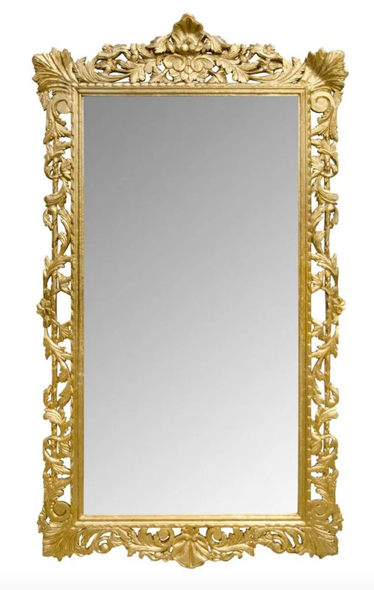 Barock Wandspiegel Gold 115 x H. 202 cm - Barockstil Spiegel Antik Stil Möbel