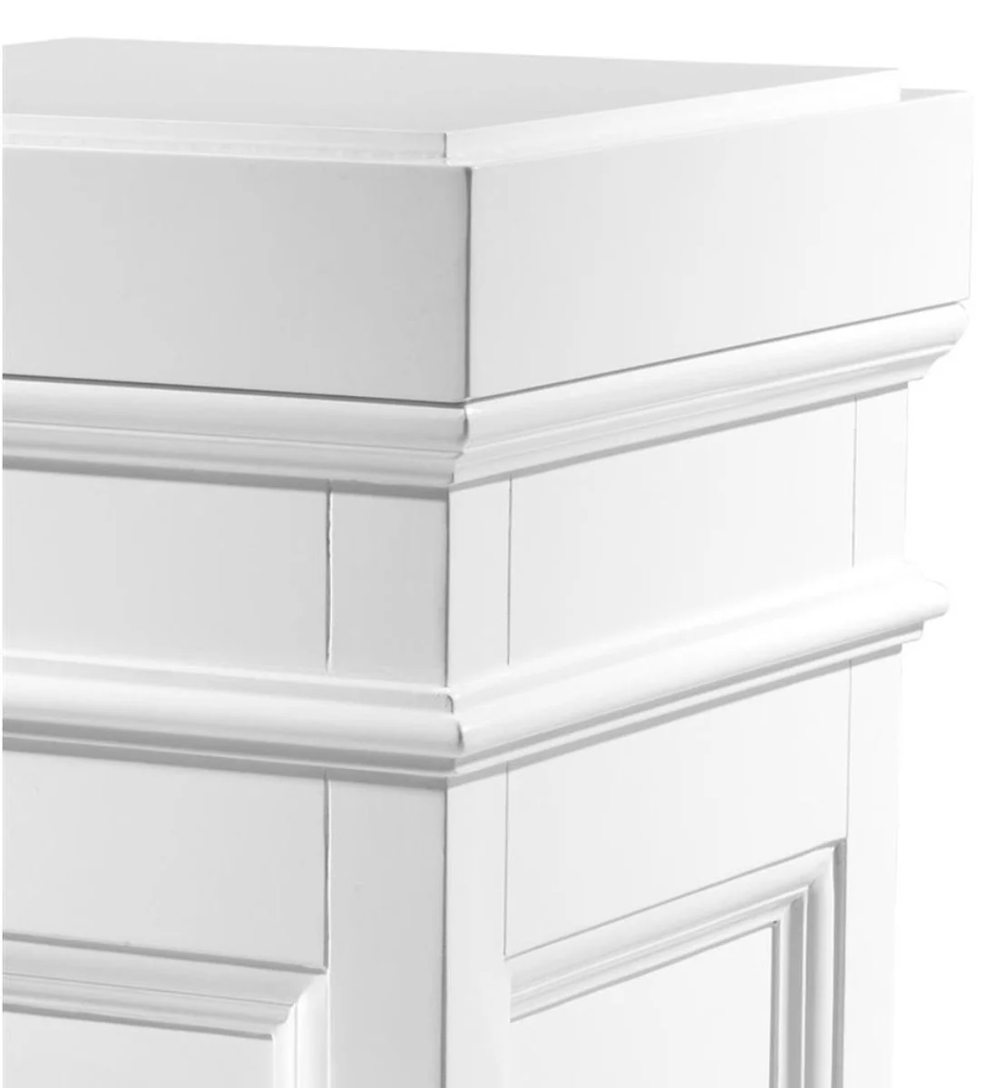 Säule Weiß 44 x 44 x H. 103 cm - Luxus Beistelltisch