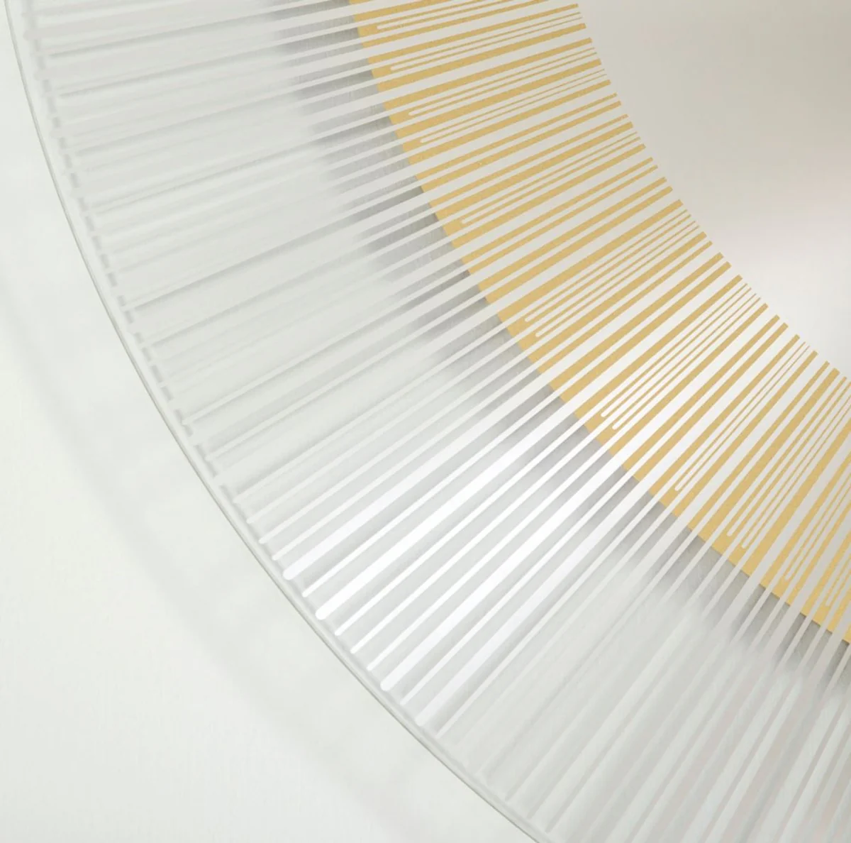 Luxus Designer Wohnzimmer Spiegel Bronze Ø 105 cm - Designermöbel