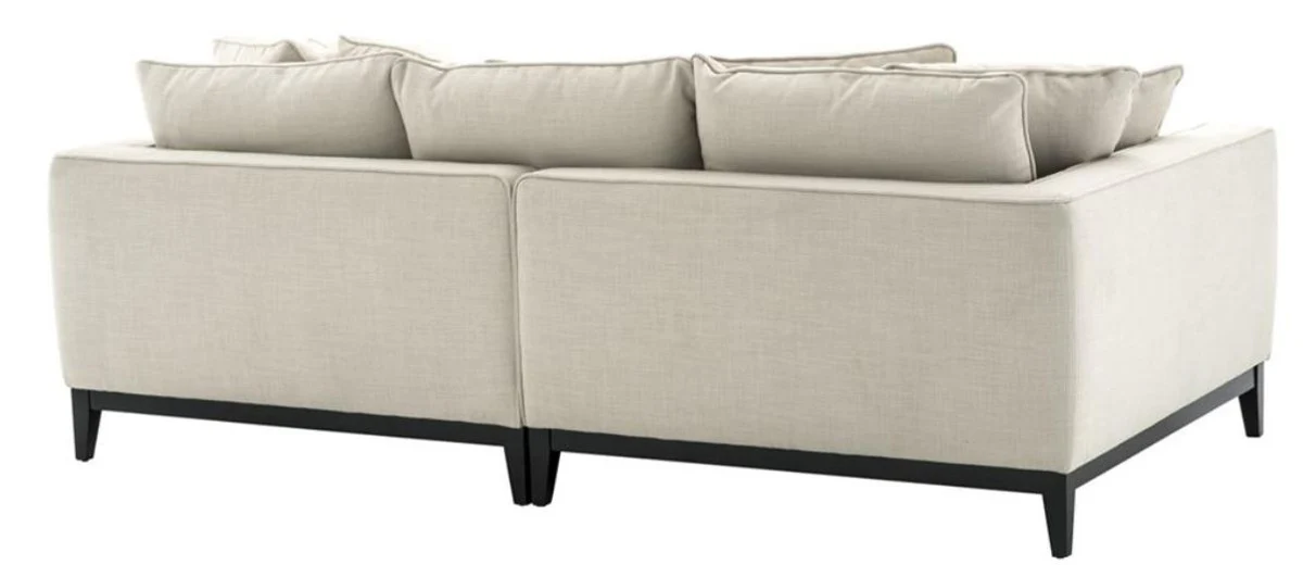 Wohnzimmer Sofa Naturfarbig 248 x 127 x H. 94 cm - Luxus Wohnzimmermöbel