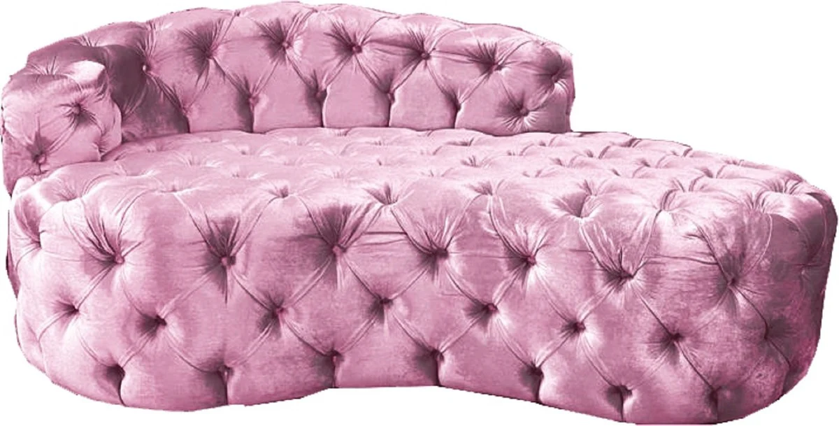 Luxus Chesterfield Samt Chaiselongue - Verschieden Farben - Chesterfield Wohnzimmer Möbel