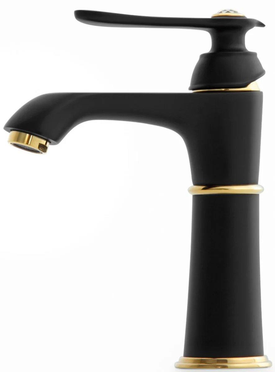 Luxus Waschtischarmatur H. 21,5 cm - Verschiedene Farben - Einhebelmischer mit Kristallglas - Luxus Badezimmer Accessoires