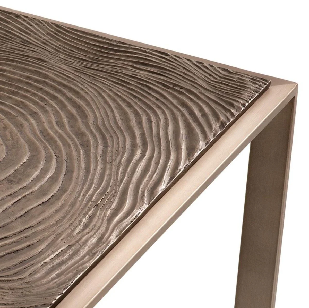 Luxus Beistelltisch Rosa-Bronze 56 x 56 x H. 55,5 cm - Hotel Möbel