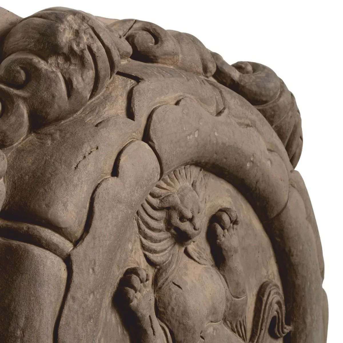 Luxus Barock Wandrelief Set Löwen Braun 55 cm - Barock Wanddeko