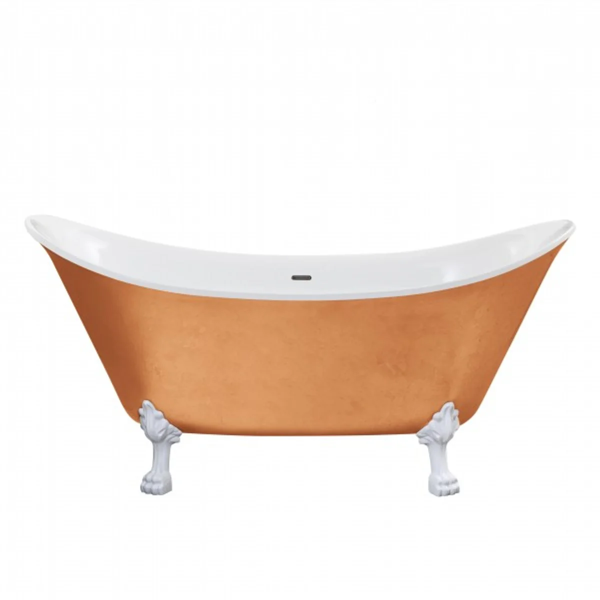 Jugendstil Badewanne freistehend Kupfereffekt Modell He-Lyd 1730mm - Freistehende Retro Antik Badewanne Barock Stil