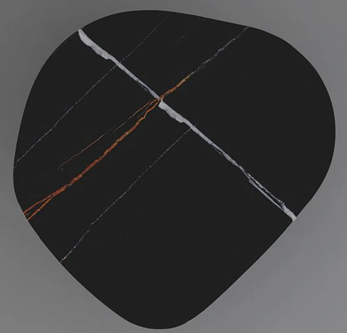 Designer Couchtisch 109 x 100 x H. 37 cm - Verschiedene Farben - Wohnzimmertisch mit edler Glaskeramik Tischplatte in Marmoroptik - Luxus Wohnzimmer Möbel