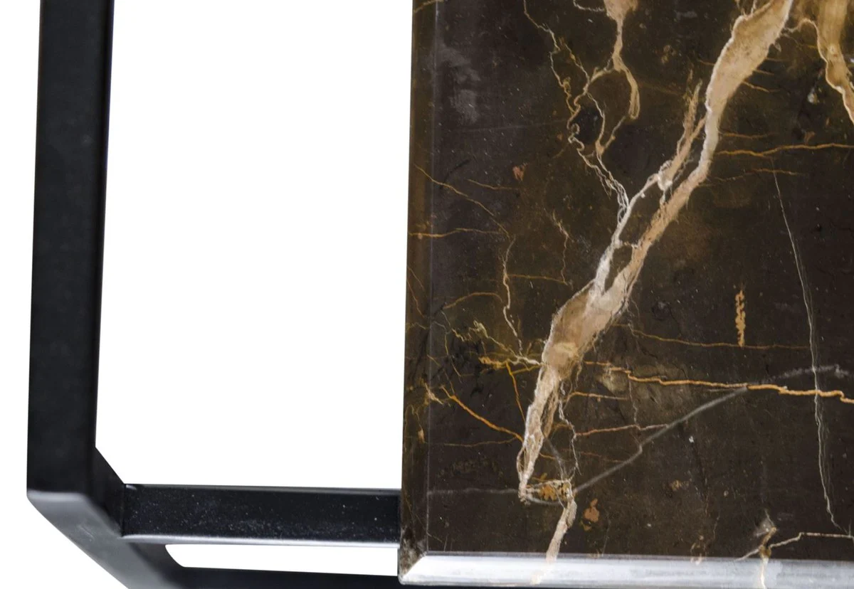 Luxus Couchtisch Schwarz 60 x 60 x H. 36,5 cm - Designer Wohnzimmertisch