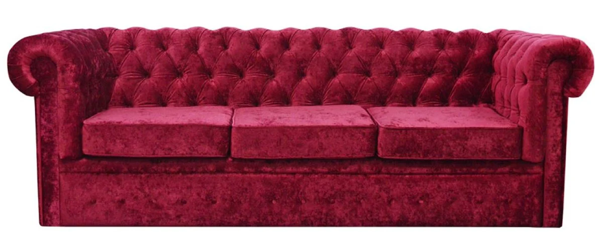Luxus Chesterfield Samt Sofa 235 x 93 x H. 84 cm - Verschiedene Farben - Chesterfield Möbel