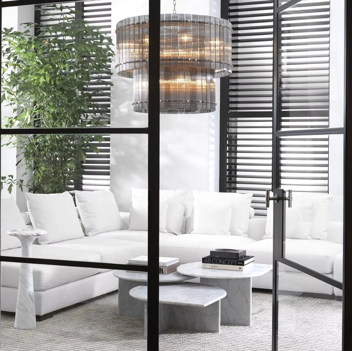 Luxus Viskose Teppich Grau 300 x 400 cm - Handgewebter Wohnzimmer & Hotel Teppich - Wohnzimmer Deko Accessoires - Luxus Qualität