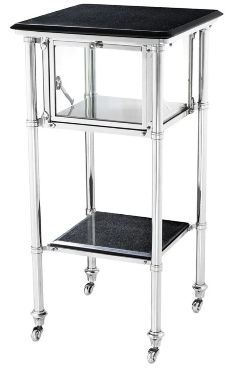 Luxus Beistelltisch auf Rollen 39 x 39 x H. 80 cm - Hotel Accessoires