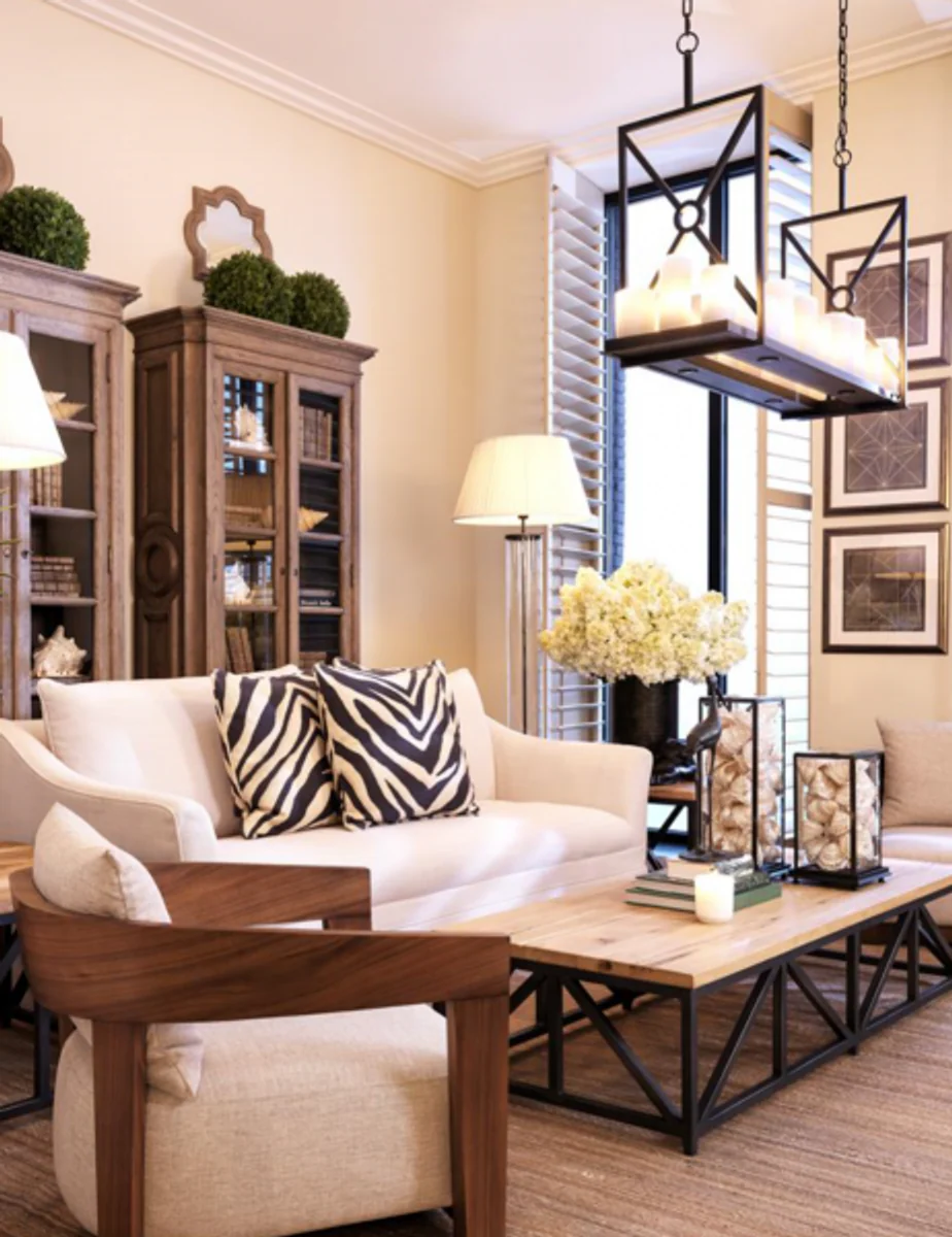 Luxus Art Deco Designer Couchtisch Zink - Wohnzimmer Salon Tisch - Luxus Qualität