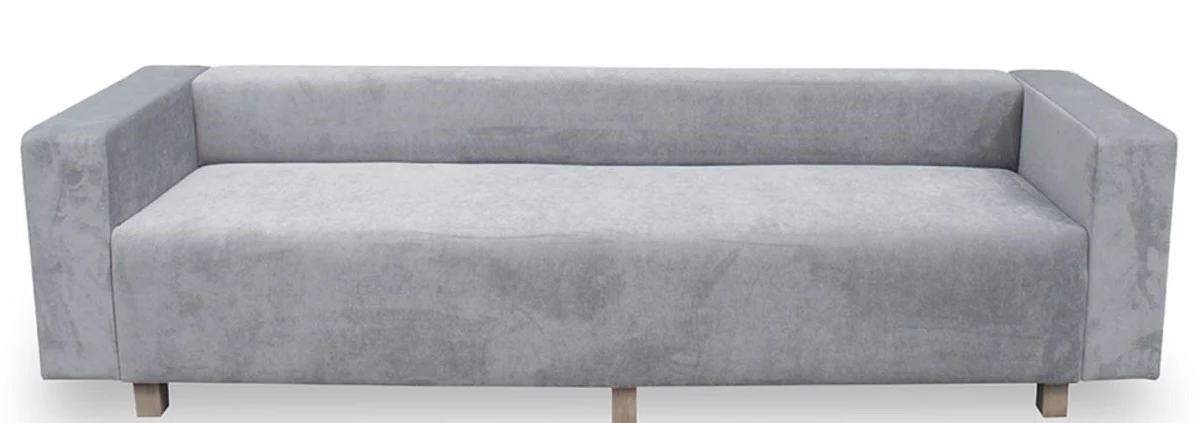 Luxus Wohnzimmer Samt Sofa 260 x 75 x H. 70 cm - Verschiedene Farben - Wohnzimmermöbel