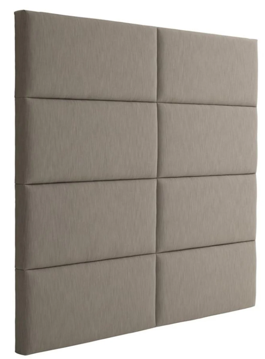 Designer Bett-Kopfteil Hellbraun 200 x H. 180 cm - Luxus Möbel