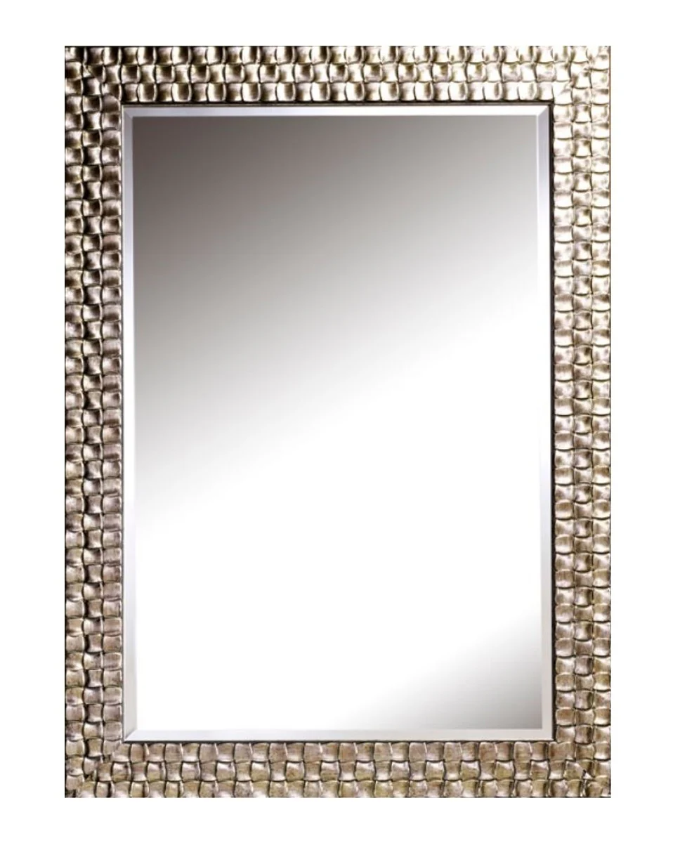 Wohnzimmer Wandspiegel Silber 71 x H. 98 cm - Luxus Spiegel