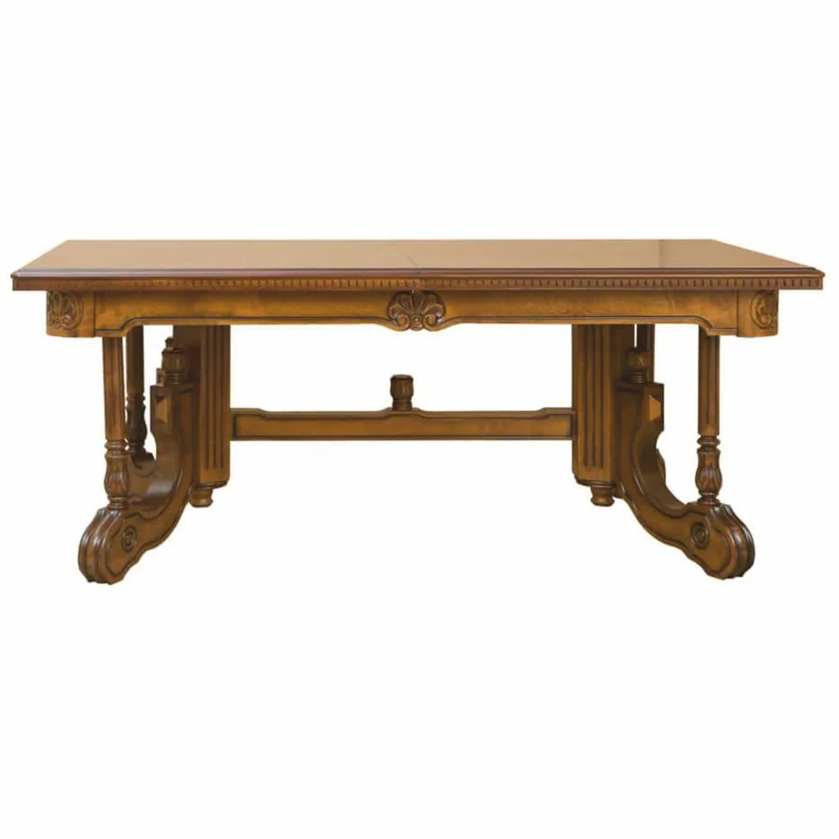 Luxus Barock Esstisch Braun 200-276 cm - Barockstil Möbel