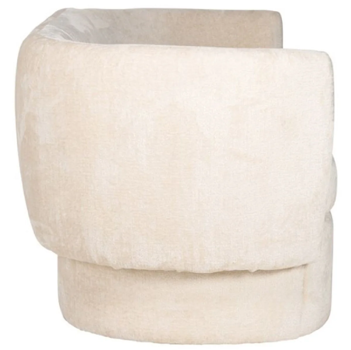 Luxus Sofa Weiß 210 x 85 x H. 73 cm - Wohnzimmer Sofa - Wohnzimmer Möbel - Luxus Möbel - Wohnzimmer Einrichtung - Luxus Einrichtung - Luxus Qualität