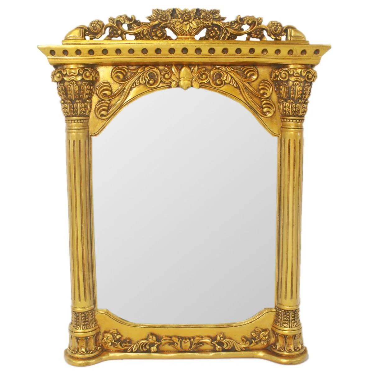 Barock Wandspiegel Gold 90 x H. 115 cm - Barockstil Spiegel Antik Stil Möbel