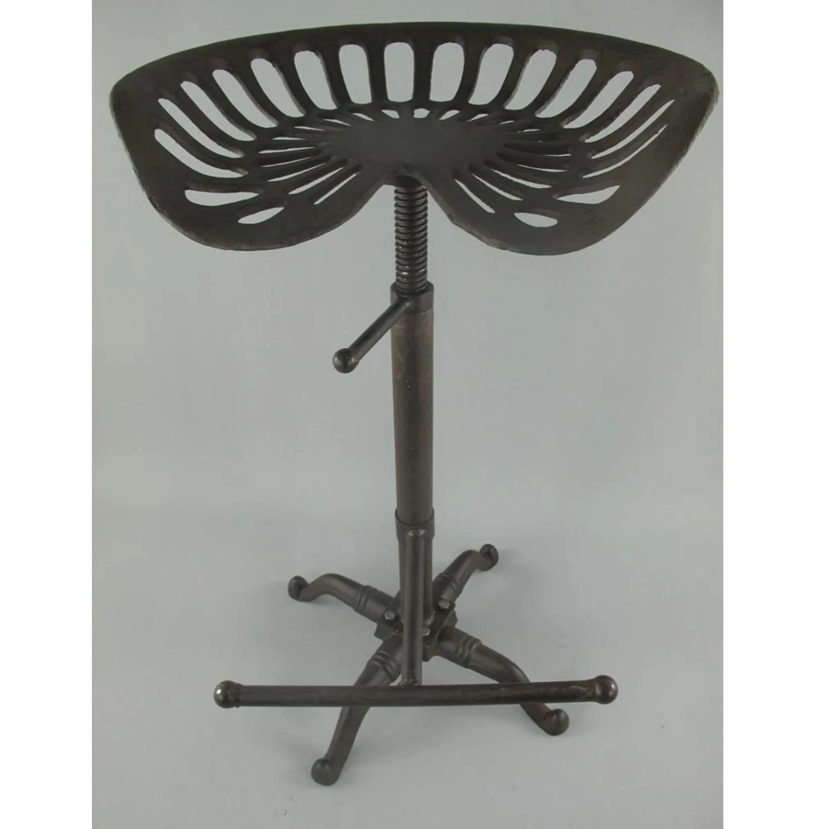 Industrie Stil Gusseisen Barhocker Rustikal Braun H. 75 cm