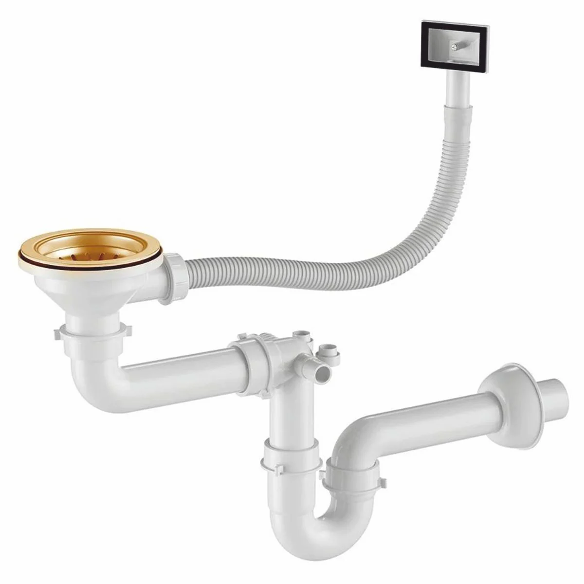 Luxus Edelstahl Spülbecken Gold 60 x 50 x H. 21 cm - Küchen Zubehör