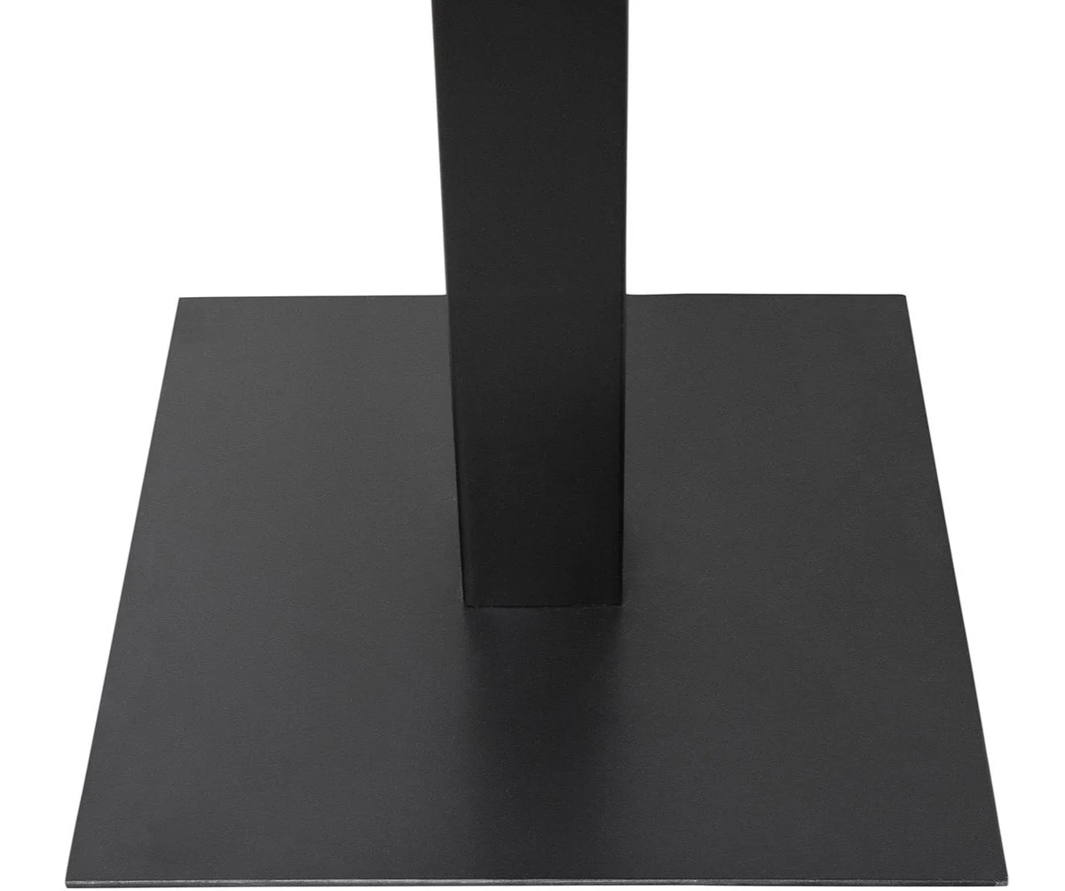 Luxus Bartisch Naturfarben / Schwarz 70 x 70 x H. 101 cm - Gastronomie & Barmöbel