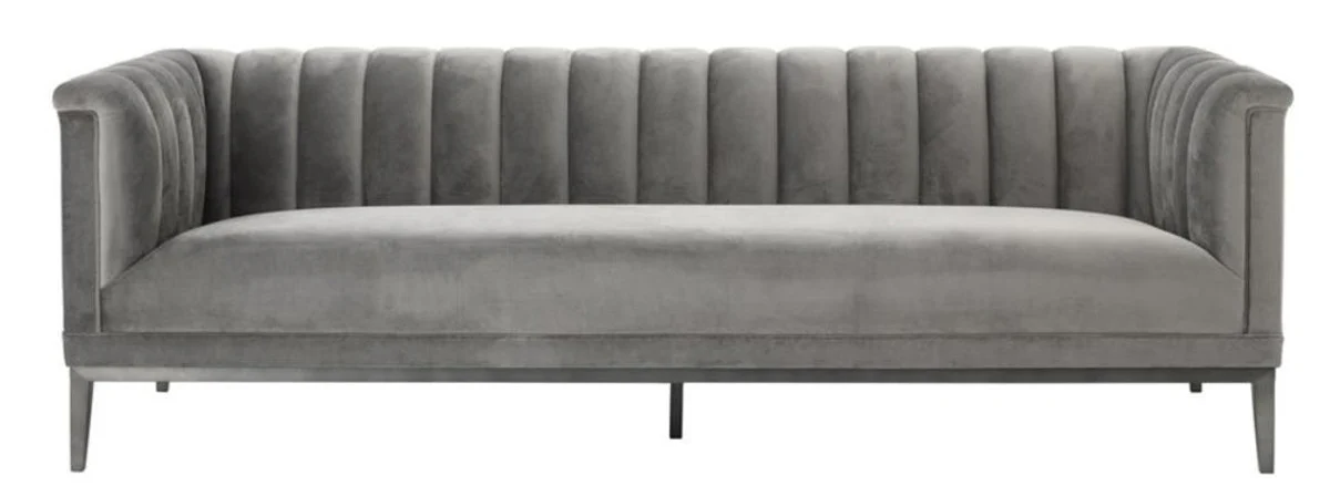 Sofa Grau 230 x 86 x H. 75 cm - Luxus Kollektion