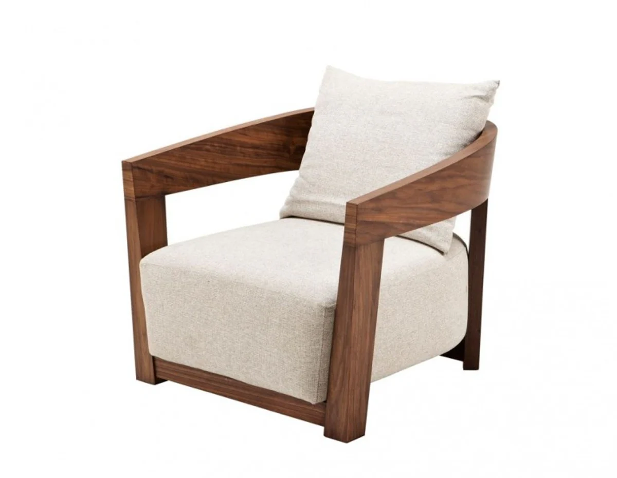 Luxus Art Deco Mahagoni Sessel - Luxus Hotel Möbel