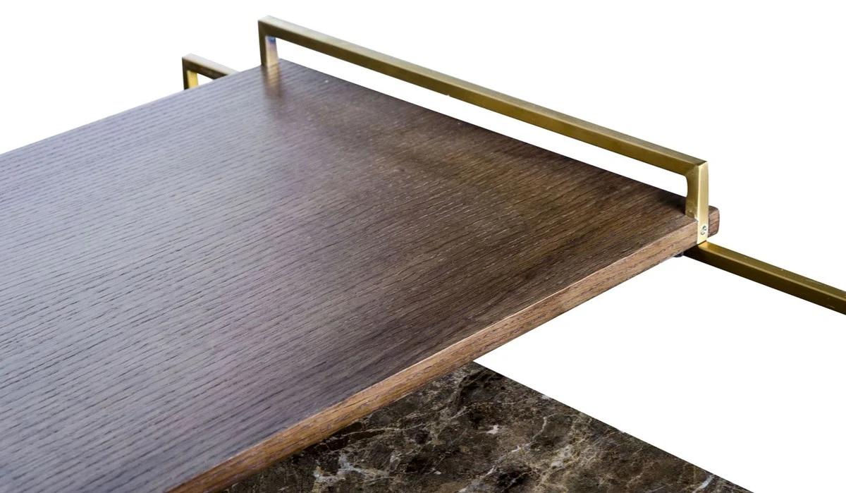 Luxus Couchtisch Gold 100 x 100 x H. 39,5 cm - Designer Wohnzimmertisch