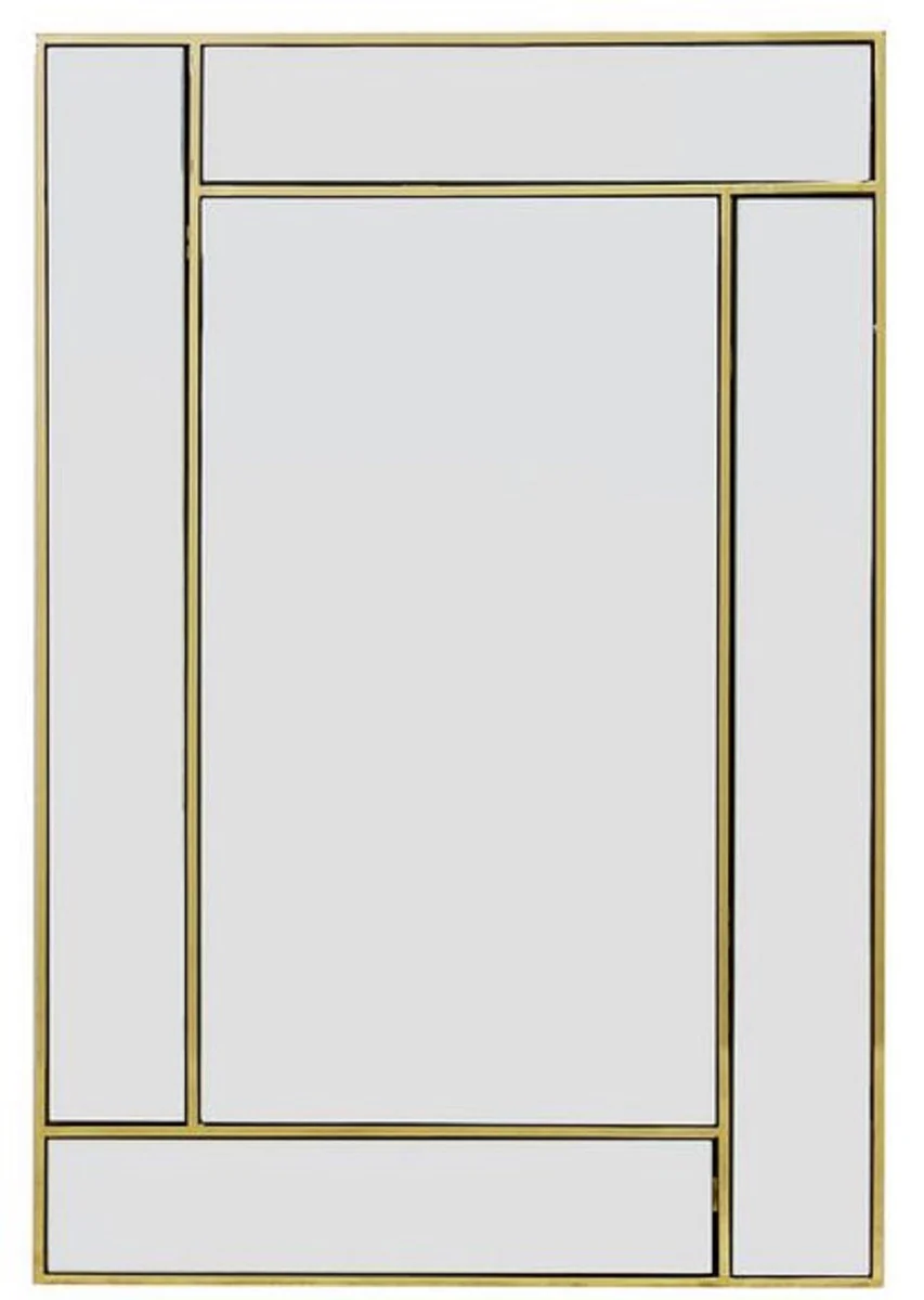 Luxus Edelstahl Spiegel / Wandspiegel Gold 60 x H. 90 cm - Luxus Kollektion