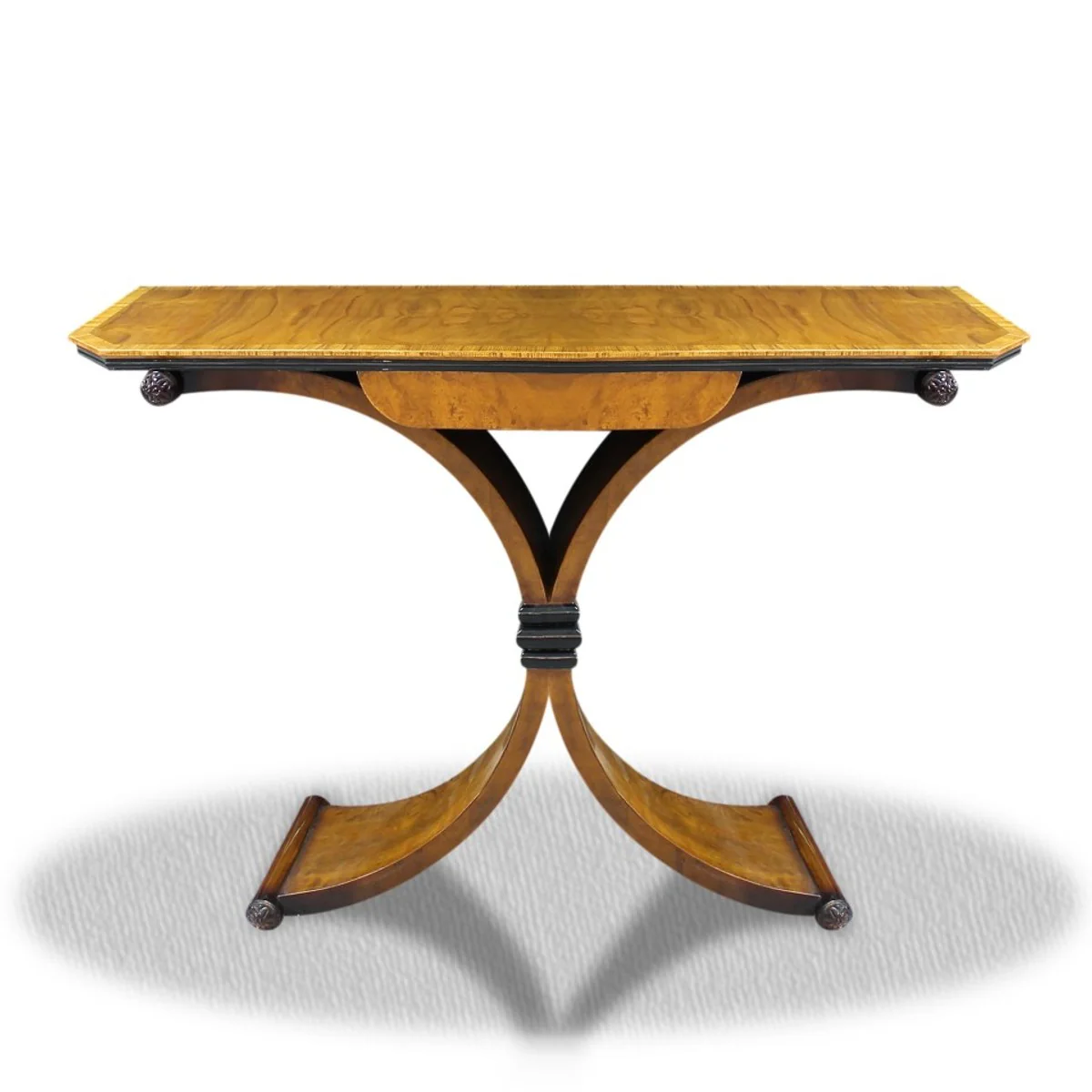 Beistelltisch mit Schublade Braun 100 x 35 x H. 85 cm - Luxus Beistelltisch